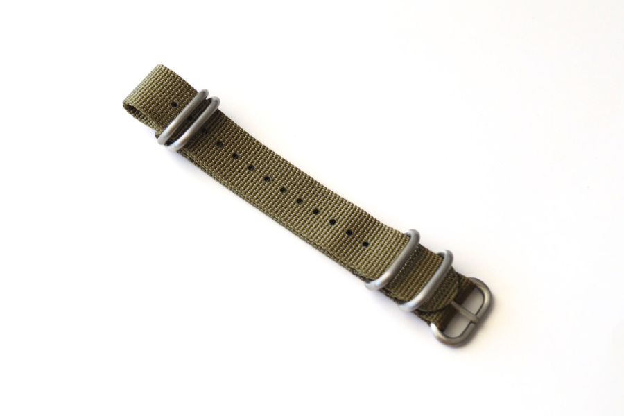 20mm Green Zulu watch strap