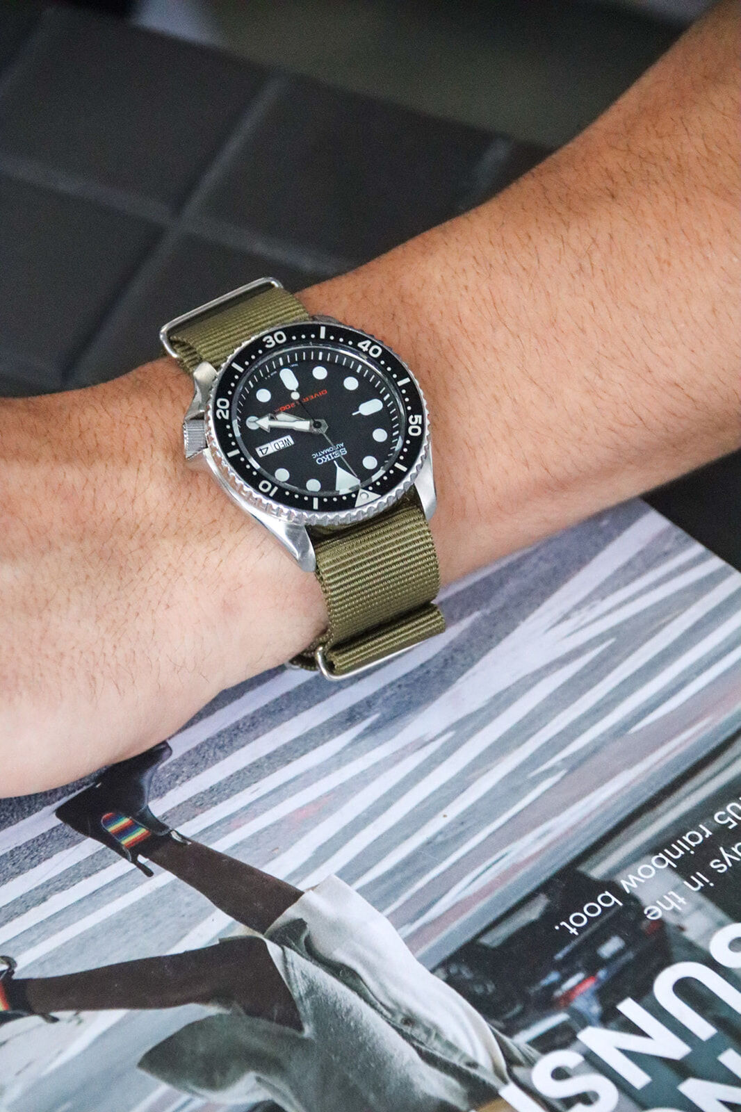 20mm Khaki Green NATO strap — Watch Straps Australia
