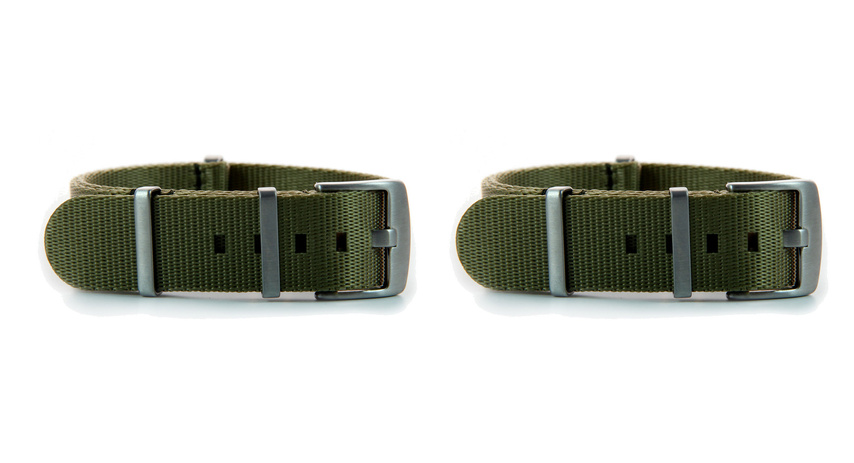22mm Khaki Seatbelt NATO 2 Pack