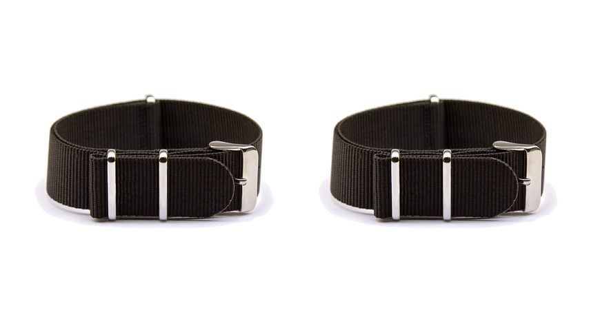 22mm Black NATO 2 Pack
